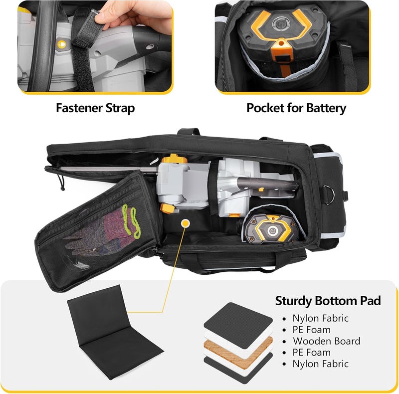 samdew 10 & 12 Inch Chainsaw Carry Case Compatible with EGO Power+ Cordless Power Chainsaw, Chainsaw Storage Bag Compatible with Dewalt & Compatible with Greenworks Chainsaw & Accessories, Bag Only - Image 3